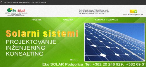 EKO SOLAR MOB: +382 69 013 777
